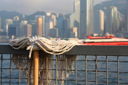 hk island seen from west kowloon